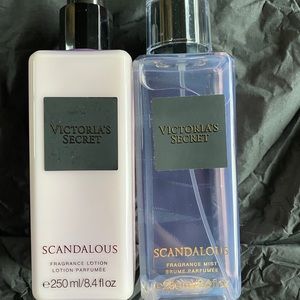 Victoria’s Secret Scandalous Mist and lotion